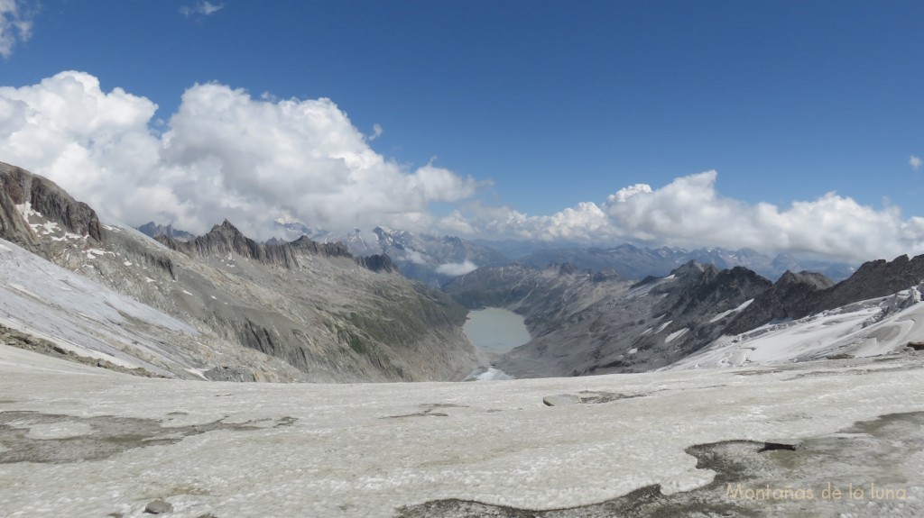 Vistas hacia el Lago Oberaar desde el Oberaarjoch, 3.208 mts.